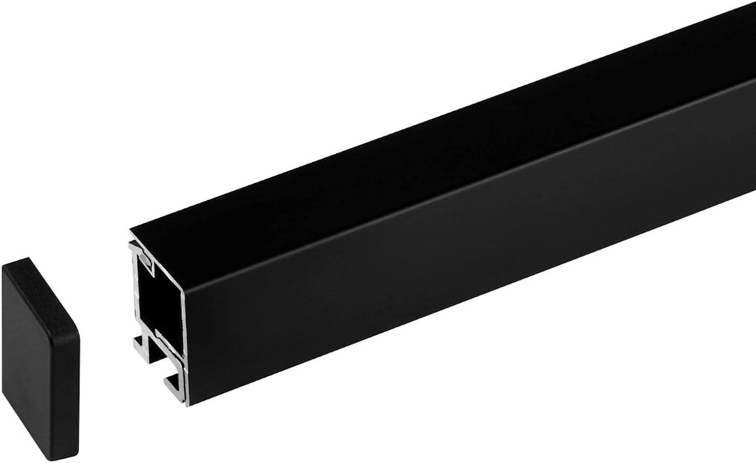 SOTECH Linero MosaiQ EasyLine schwarz 600 x 22 x 29 mm Aluminium Küchenreling Relingleiste Profillei