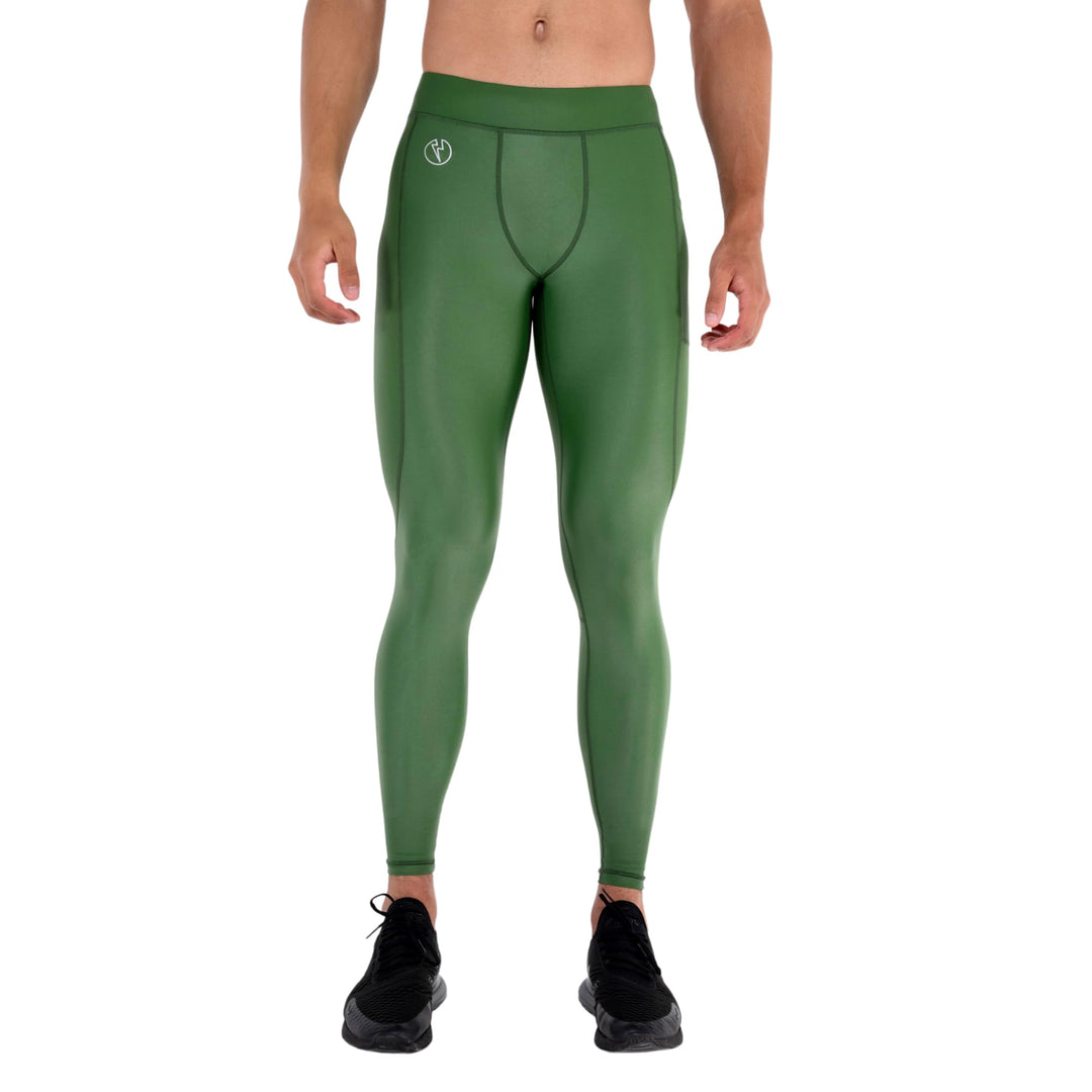 Kapow Meggings: Glänzende, Lange Herren Performance Leggings mit Kompression für Sport wie Fitness,