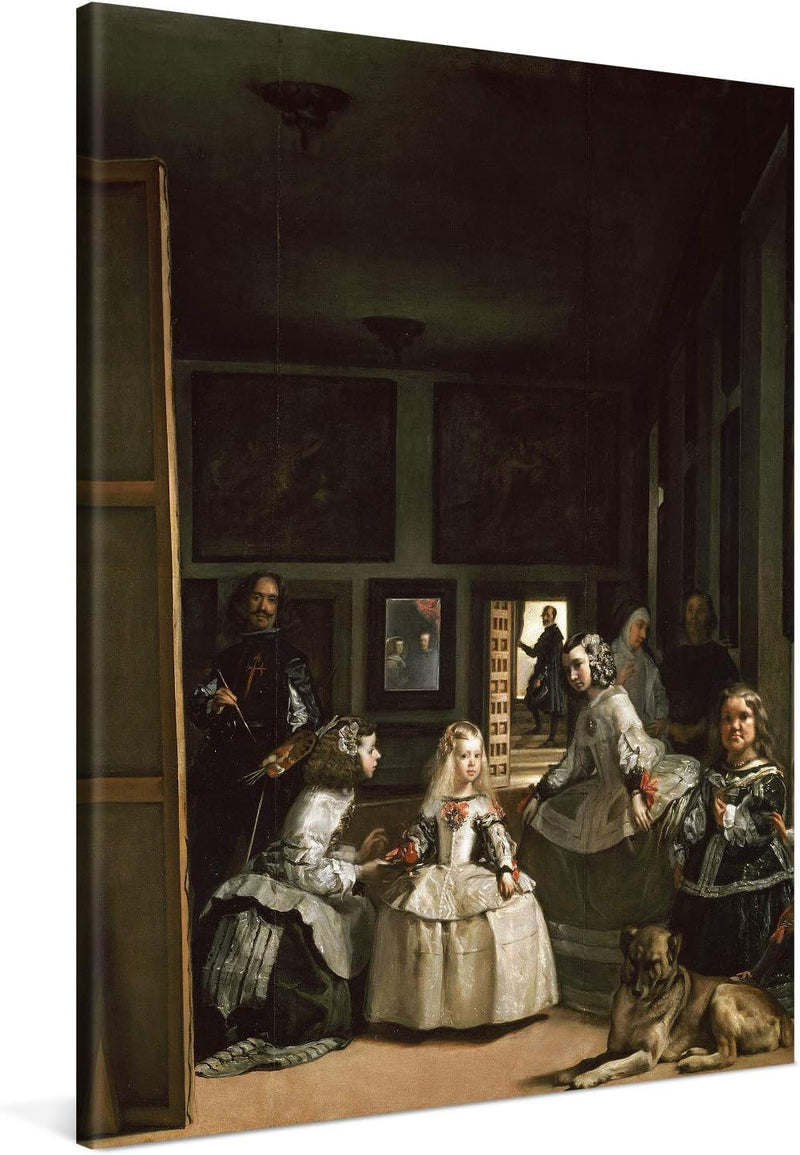 PICANOVA – Diego Velázquez – Las Meninas 75x100cm – Bild auf Leinwand – Premium Kunstdruck Auf 2cm H