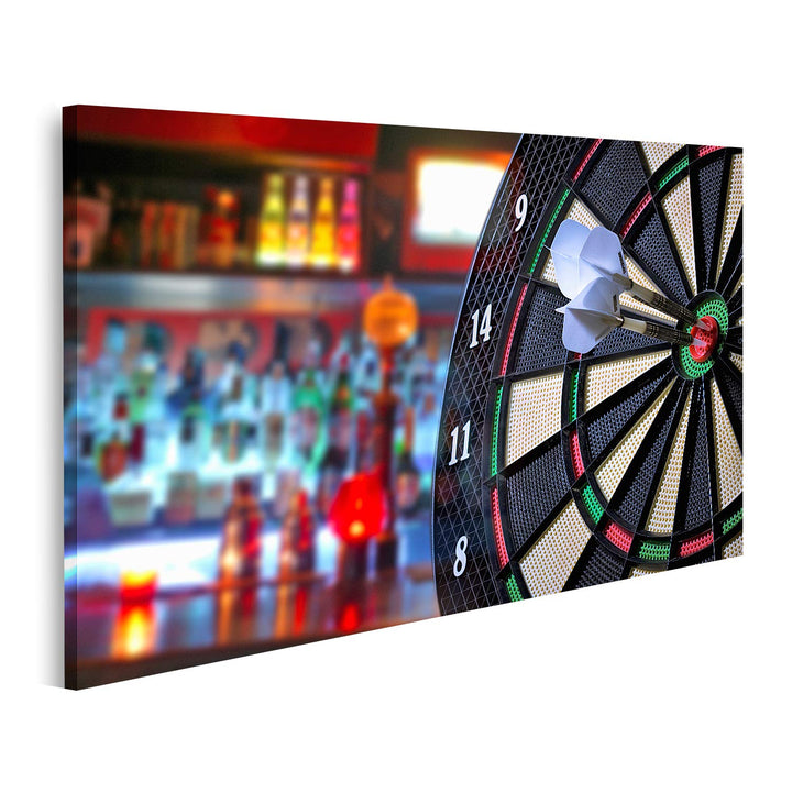 islandburner Bild auf Leinwand Darts Bilder Wandbilder Poster Leinwand 80x40cm, Leinwand 80x40cm
