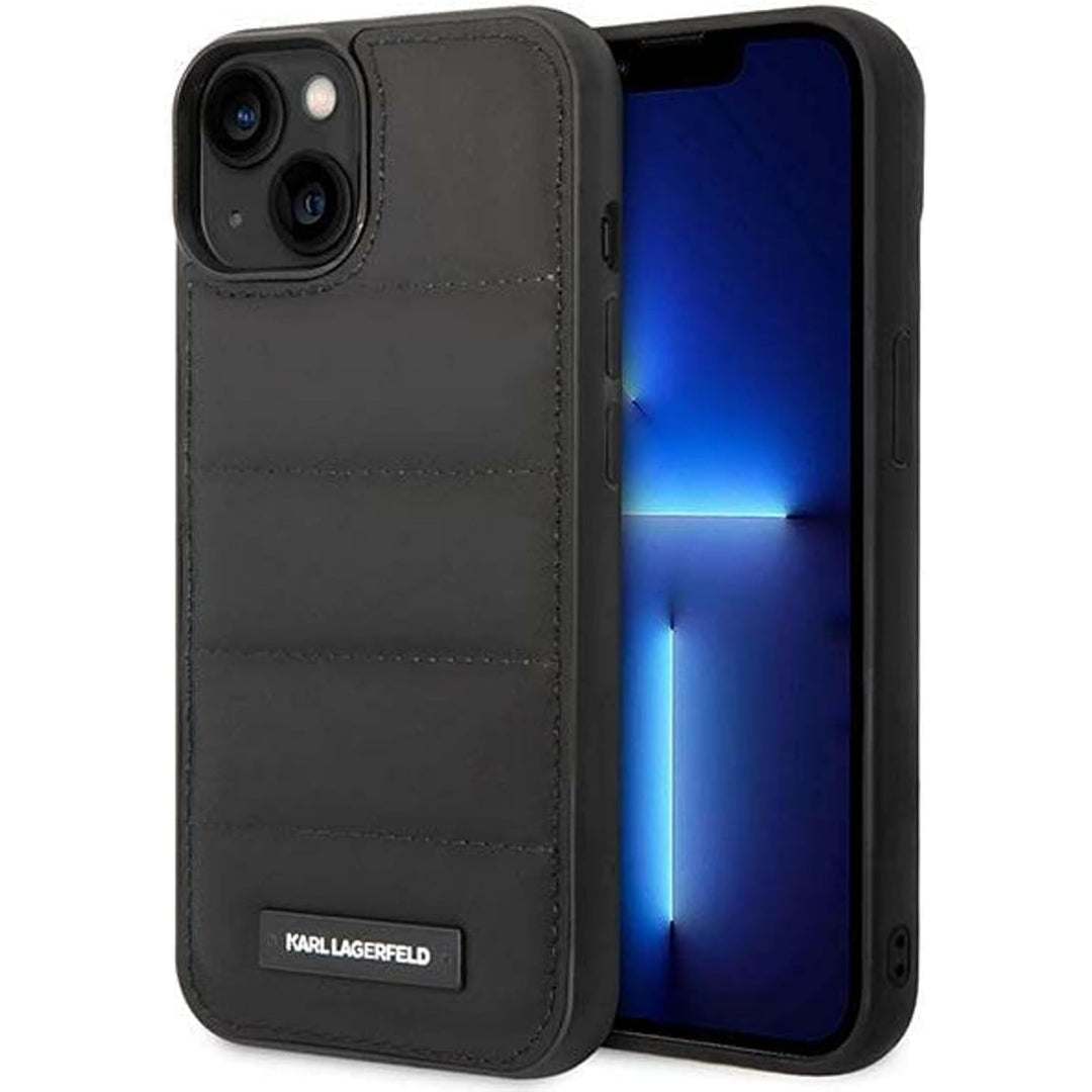 KARL LAGERFELD KLHCP14SPSQAK hülle für iPhone 14 6,1" hardcase schwarz/Black Puffy Elongated Logo