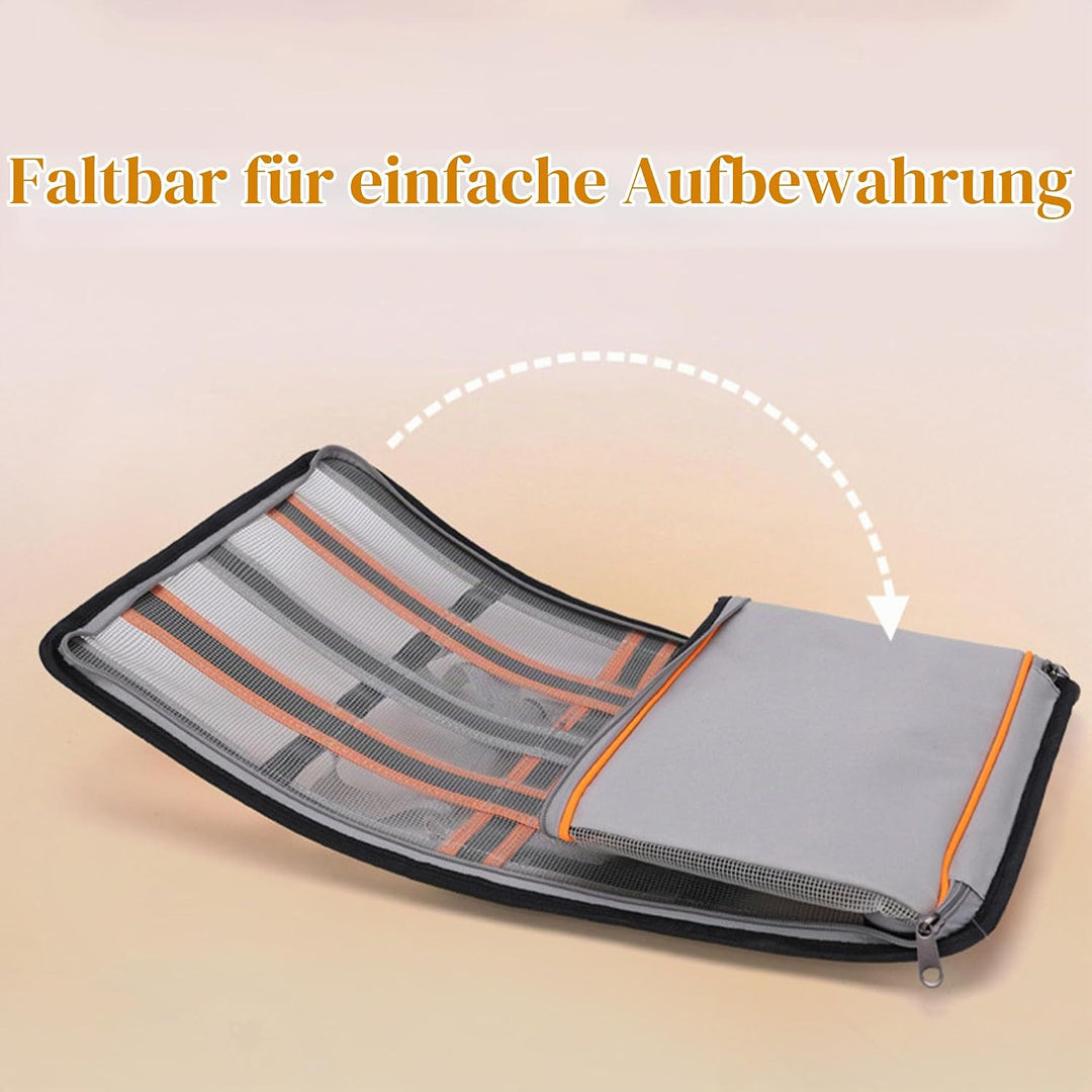 Transporttasche für Katze Hund, mit reflektierenden Streifen, mit atmungsaktivem Mesh, Faltbare katz
