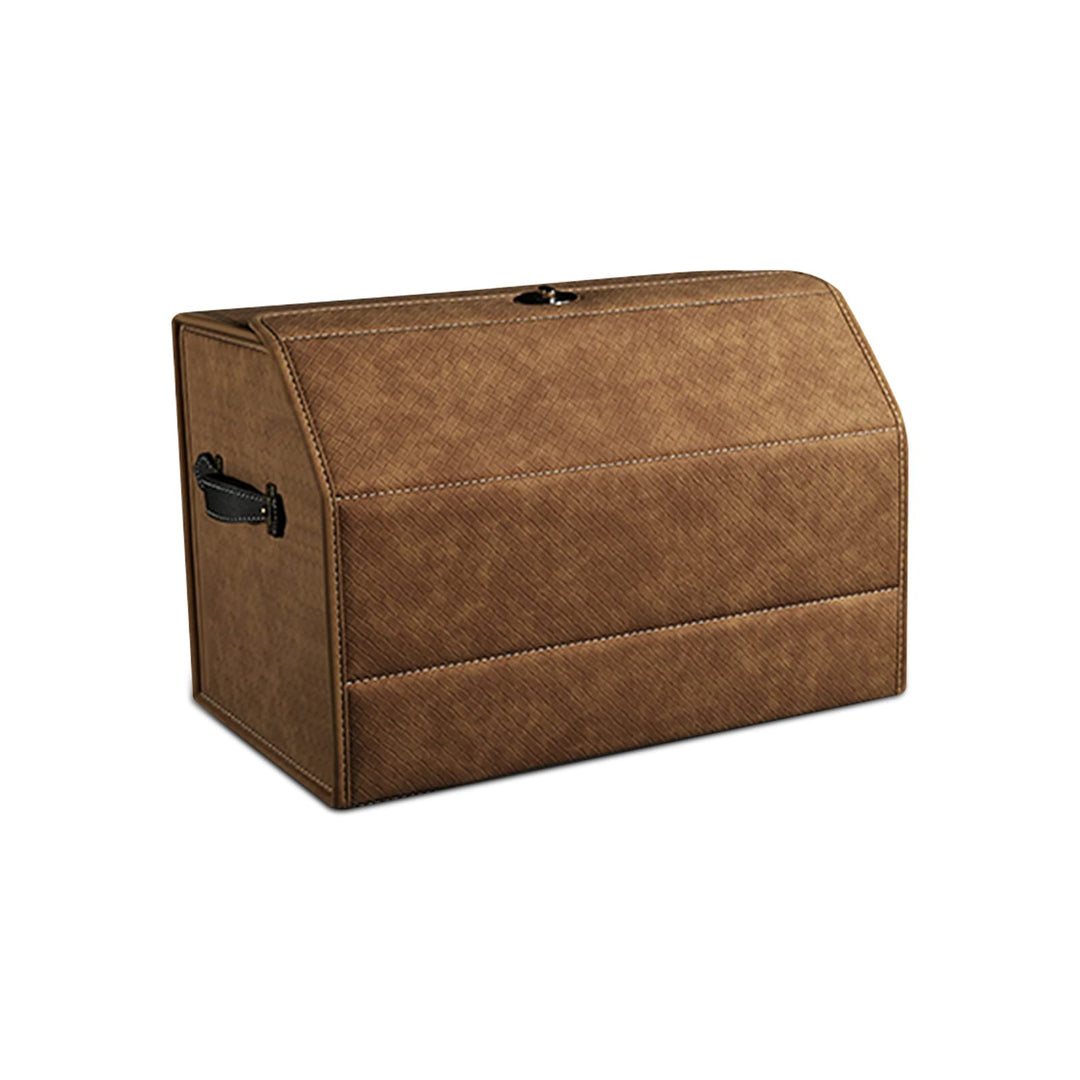 Ergocar Kofferraum Organizer, Faux Gewebtes Wildleder Autotasche Auto Kofferraum Box, Zusammenklappb
