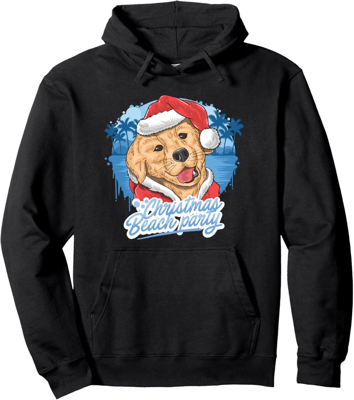 Nettes Weihnachts Golden Retriever Santa Hat Hundebesitzer Pullover Hoodie