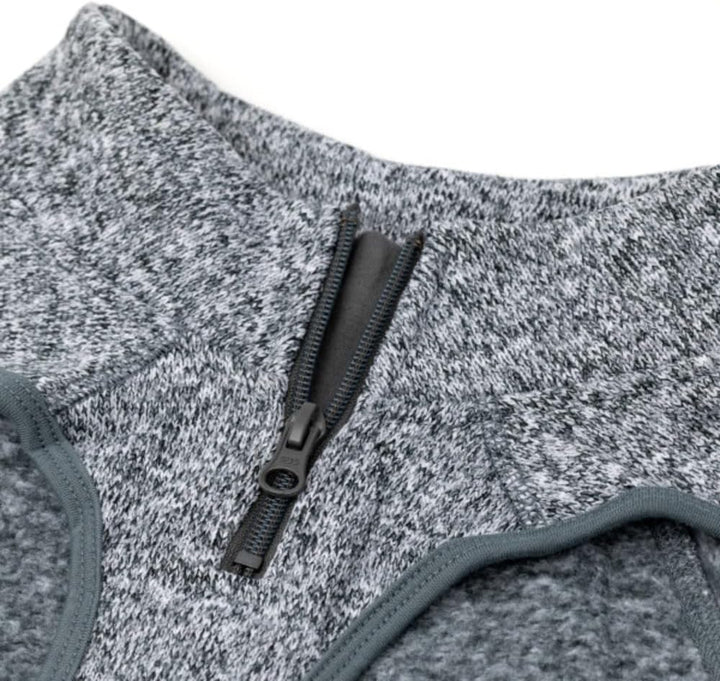 Kurgo Core Hunde-Pullover, Leichtes Fleece, Mit 2-Wege-Reissverschluss, Mit Hundegeschirr kompatibel
