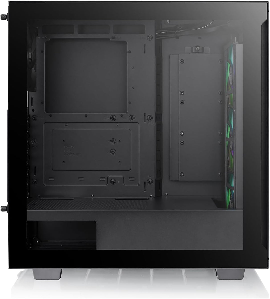 Thermaltake V350 TG ARGB Air Black | PC-Chassis | Mid-Tower-ATX-Gehäuse | 4mm gehärtetes Glas | 4X L