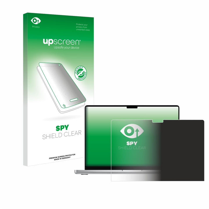 upscreen Blickschutzfolie für Apple MacBook Pro 14" M4 2024 | , Anti-Spy Displayschutz Made in Germa