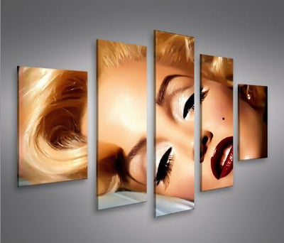 islandburner Bild Bilder auf Leinwand Marilyn Monroe V14 MF XXL Poster Leinwandbild Wandbild Dekoart