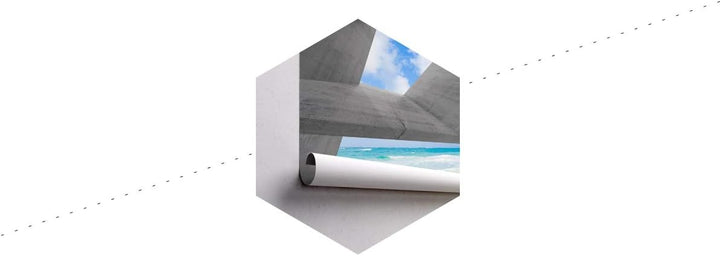 Muralo Fototapete 3D Effekt 180 x 270 cm Vlies Wand Tapete Tunnel Abstraktion Optische Täuschung 3D