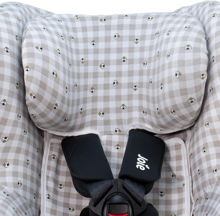 JYOKO Kids Bezug aus Baumwolle, kompatibel mit Joie I-Spin 360 und Joie I-Safe (Picknick Vichy) Picn