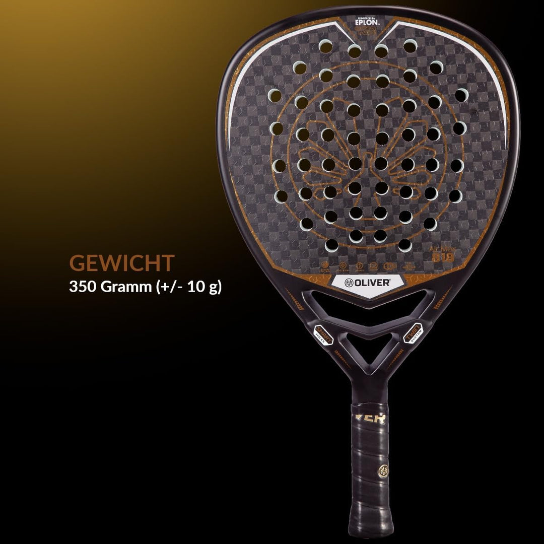 Oliver Padel Schläger Air Max 818 für fortgeschrittene Spieler -Woven EPOLON-K12 - Eva Soft - Diaman