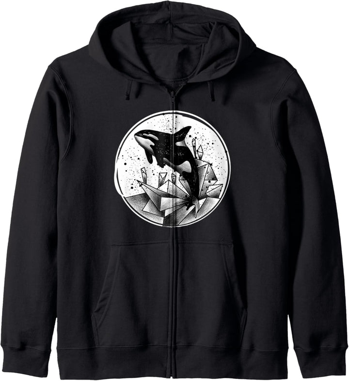 Killer Whale Orcas Sea Life Geschenk Kapuzenjacke