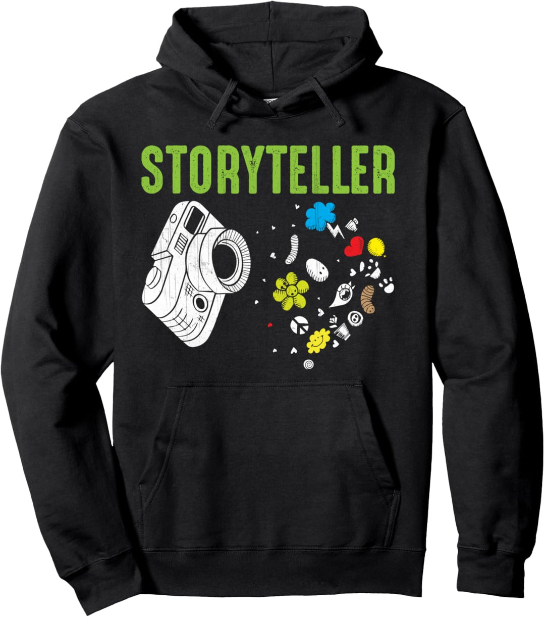 Cute Storyteller Photographer Camera Pullover Hoodie