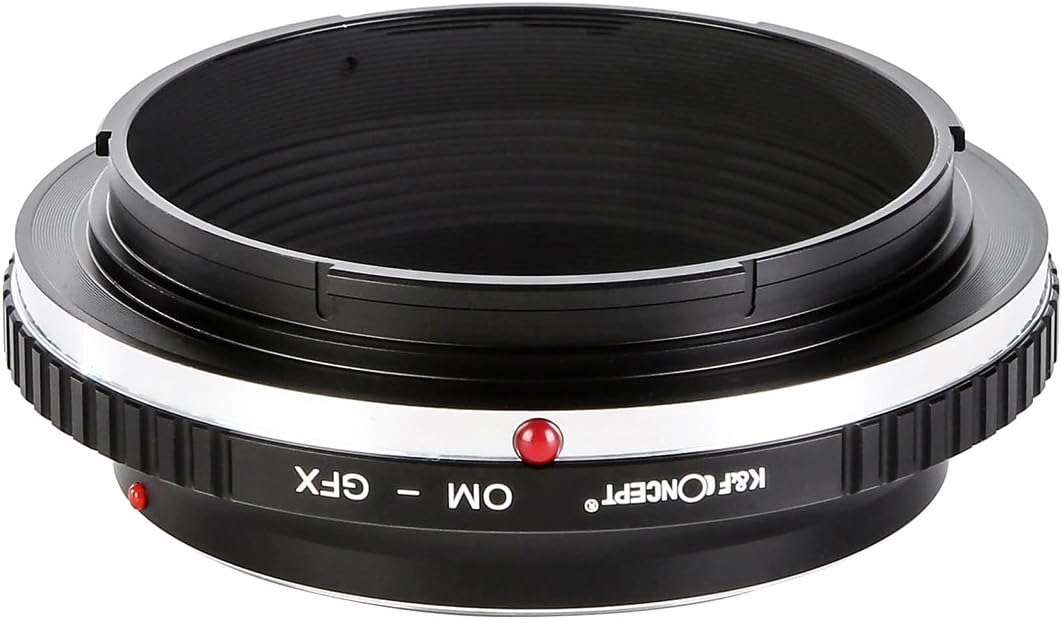 K&F Concept® OM - GFX Objektivadapter, Objektiv Adapterring für Olympus OM Objektiv auf Fujifilm Fuj