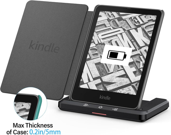 Hörbuch Lautsprecher Mit Kabelloses Ladestation für Kindle Paperwhite Signature Editions (2022 und 2
