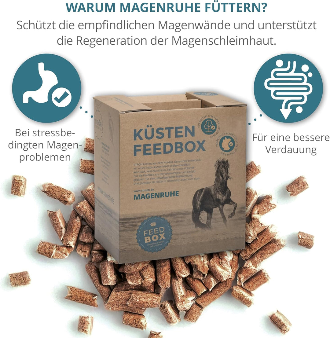 STRÖH Magenruhe Pferd (5kg Feedbox) • STRÖH Magenruhe Pferd (1kg) • Für Pferde Magen, Darm & Verdauu
