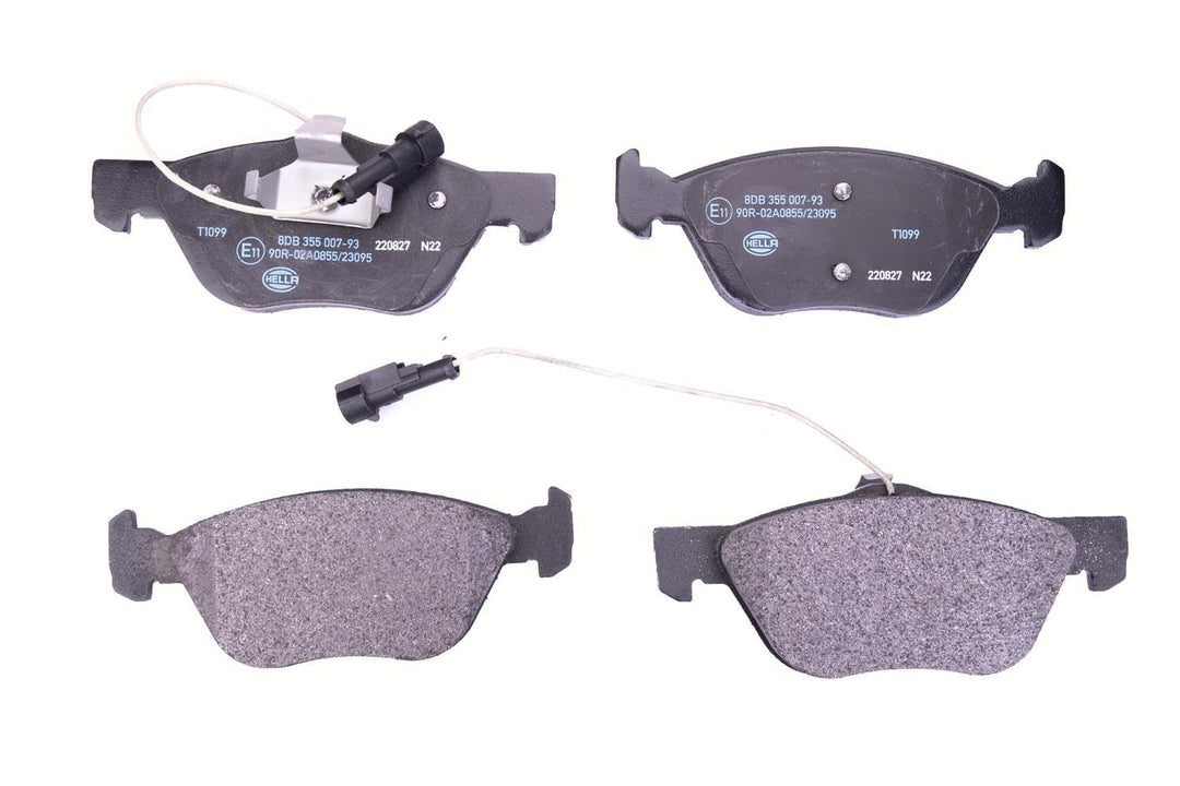HELLA PAGID 8DB 355 007-931 Bremsbelagsatz - T1099 - Dicke/Stärke: 19mm - Bremssystem: Teves - mit i