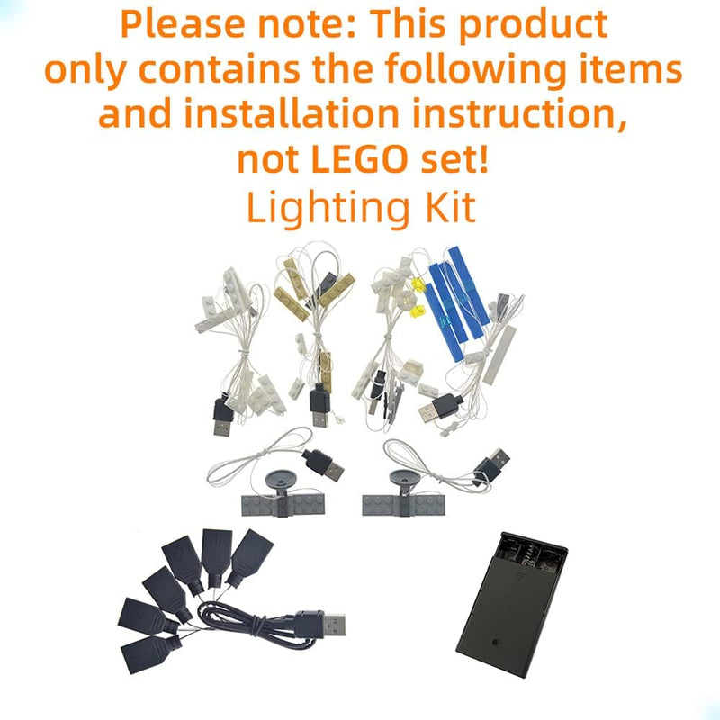 GEAMENT LED Licht-Set kompatibel mit Lego 71040 Das Disney Schloss 2016 Version (Disney Castle) (Leg