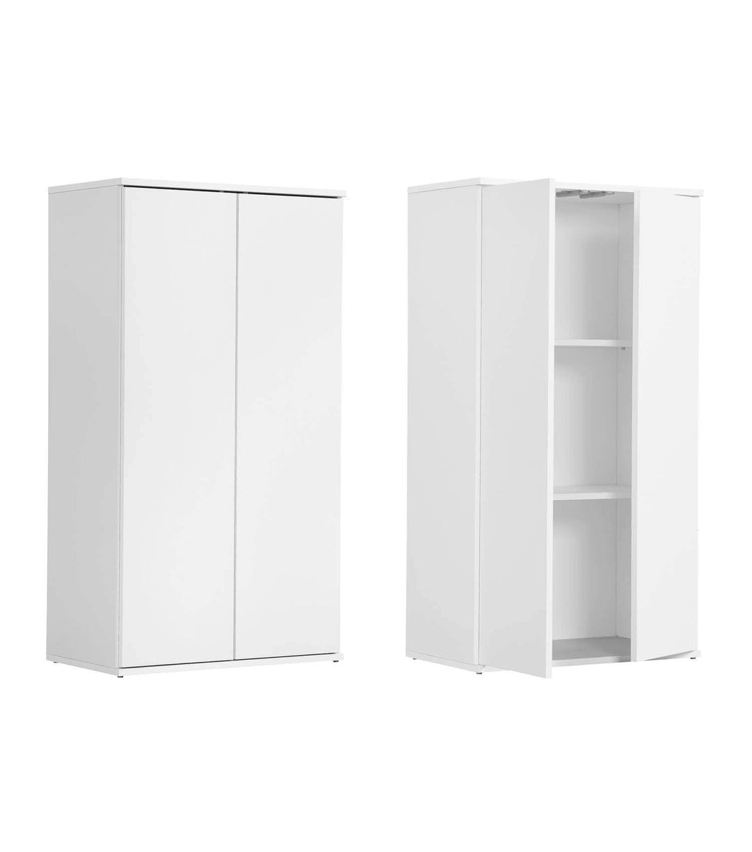 mokebo Mehrzweckschrank Büroschrank 'Der Schlanke' (60x110 cm) aus Holz schmaler Aktenschrank oder H