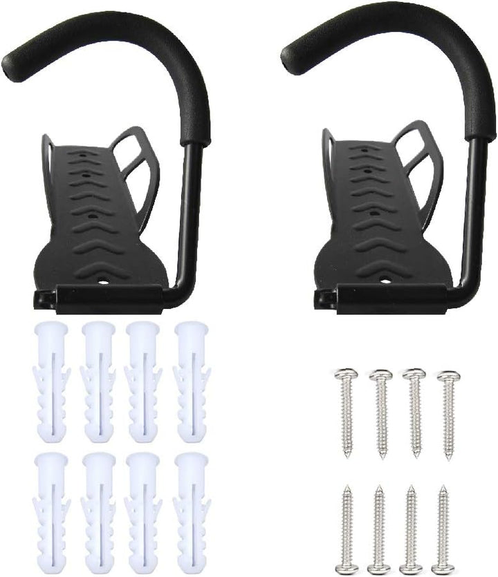 RASENFREUND® 2 Stück Fahrradhalter Wandhalterung schwarz Fahrradhalterung für 2 Fahrräder Wandhalter