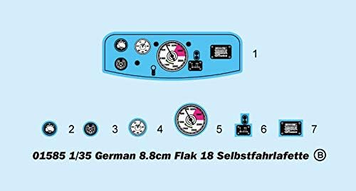 Trumpeter 1585 Modellbausatz 8.8cm Flak 18 Selbstfahrlafette
