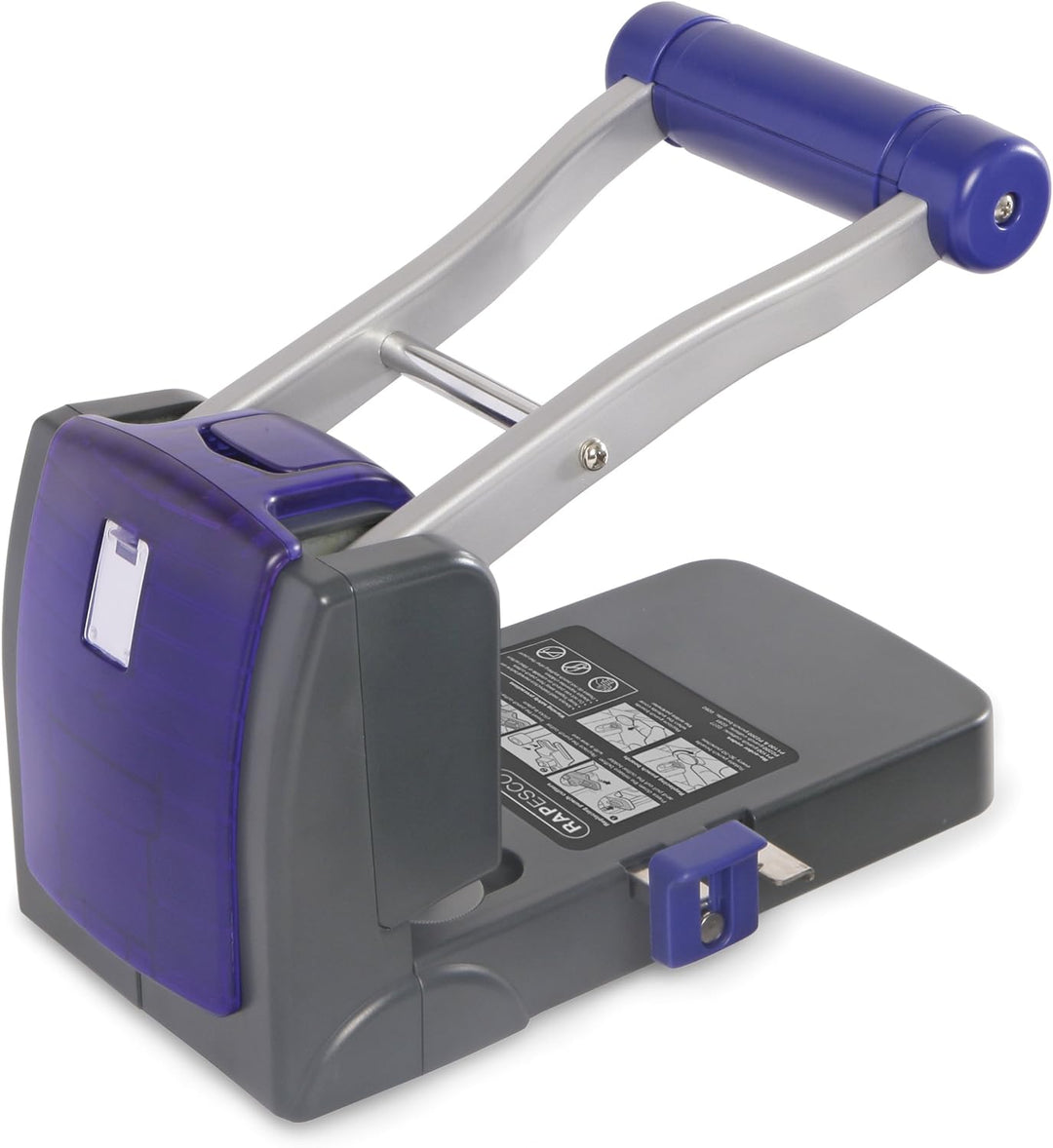 Rapesco 0247 Germ-Savvy Antibakteriell, ECO P1100 Kraftlocher, 100 Blatt Stanzkapazität, Grau Germ-S