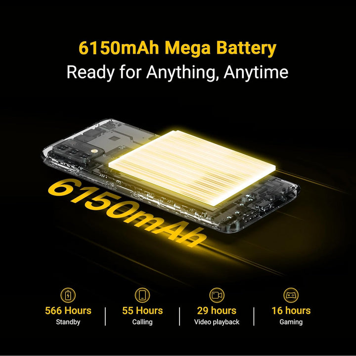 UMIDIGI Power 5 Smartphone Ohne Vertrag,3GB+64GB Handy Günstig,6150mAh Akku,Android 11 Handy ohne ve