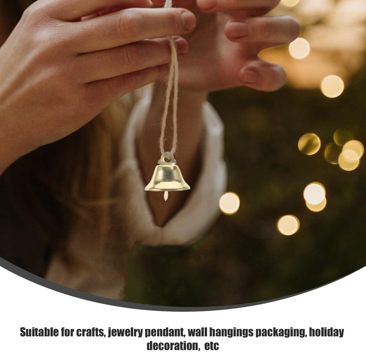 Tofficu 20 Stück 2 1 cm Glöckchen Kleine Glöckchen Zum Basteln Weihnachtsglocken Für Weihnachtsbaum