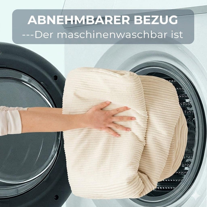 MAXYOYO Sitzsack-Bett, faltbar, Cordsamt, Schlafsofa, Bodenmatratze für Erwachsene, extra dick, 4-Fa
