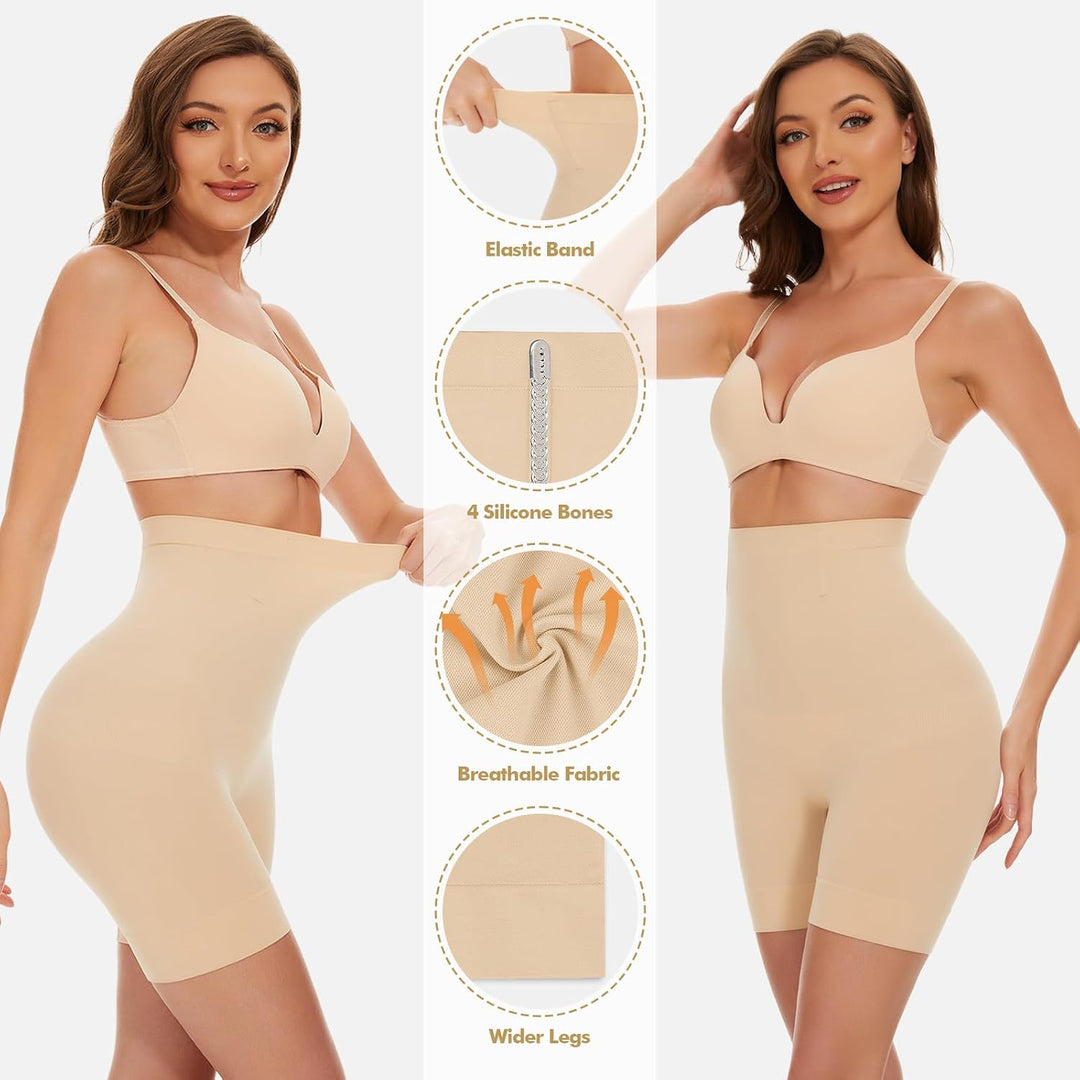 SIMIYA Bauchweg Unterhose Damen Shapewear Damen Hohe Taille Miederhose | Miederpants Mit Bein, Figur