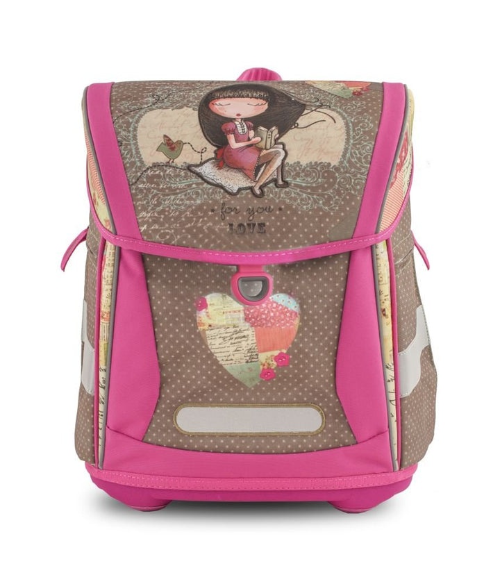 Anekke Ergo Schulranzen/Ergonomic Backpack FIDLOCK Rucksack 18AN-902-SW-F, 42 cm, 23 L, Sweet