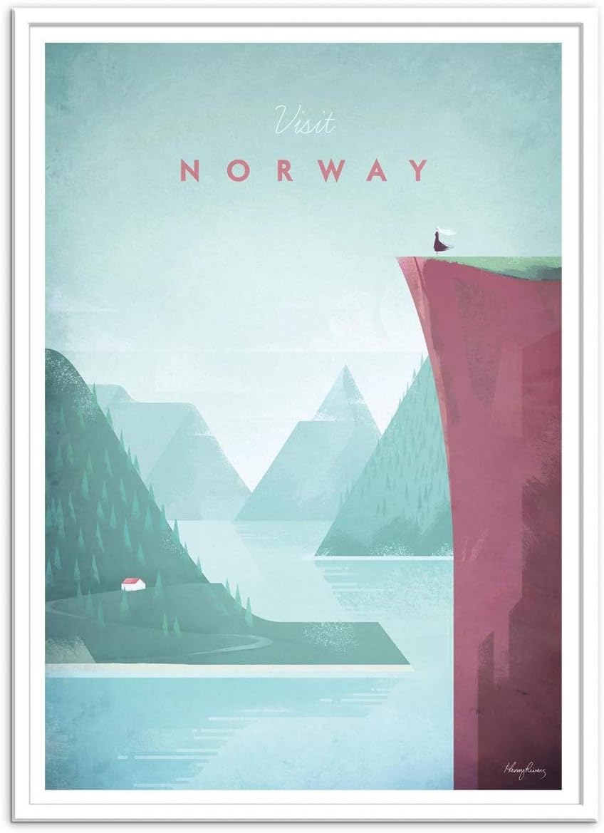Wall Editions Art-Poster - Visit Norway - Henry Rivers