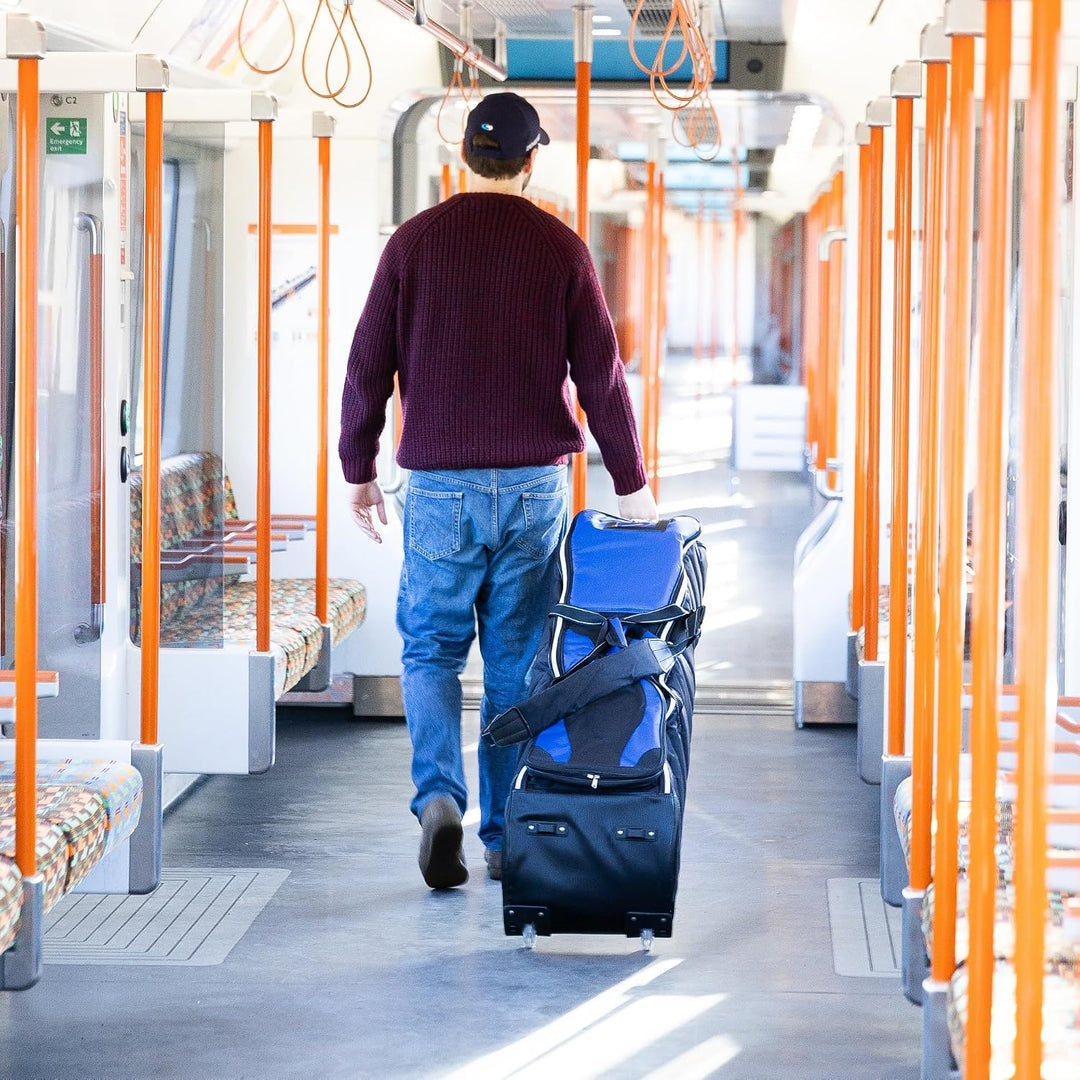 LONGRIDGE Golf 2019 Tour Deluxe Rollergefüllte Reiseabdeckung Schwarz, Schwarz