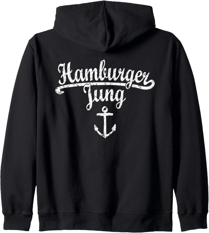Hamburger Jung Klassik (Vintage Weiss) Hamburg Kapuzenjacke