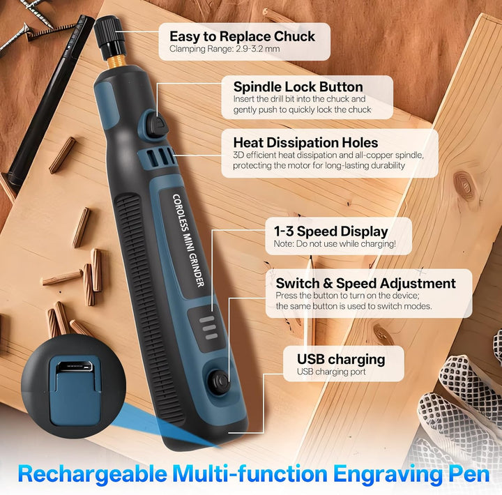 Multifunktionswerkzeug Akku Rotationswerkzeuge Multifunktionswerkzeuge Polierwerkzeug, Gravierstift