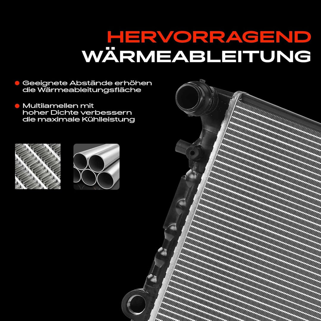 Frankberg Kühler Wasserkühler Motorkühler Schaltgetriebe Kompatibel mit Ibiza III 6L1 1.2L-2.0L 2002
