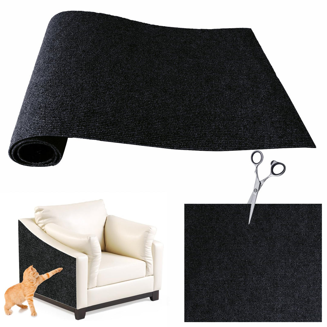 200cmX40cm Selbstklebend Kratzmatte für Katzen, Kratzschutz Sofa, DIY Kratzbretter, Kratzwand für Mö