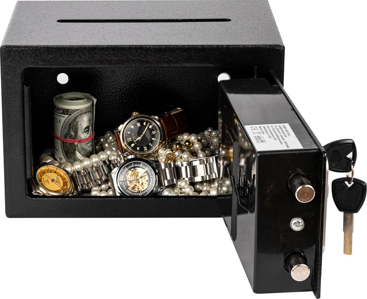 Mini Tresor Safe mit Einwurfschlitz Anti-Bounce