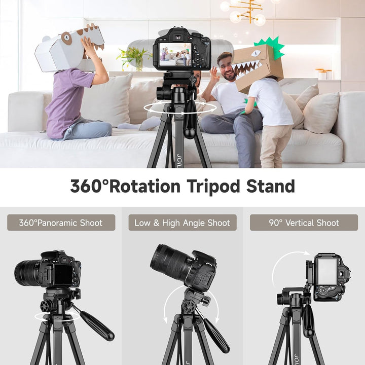JOILCAN Kamera Stativ, 173cm leichtes Handy Stativ für Smartphone/iPhone/iPad mit Abnehmbarem Kopf,