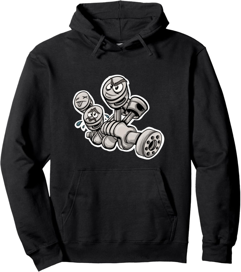 Auto Mechaniker Kurbelwelle Kolben Auto Mechanisch Pullover Hoodie