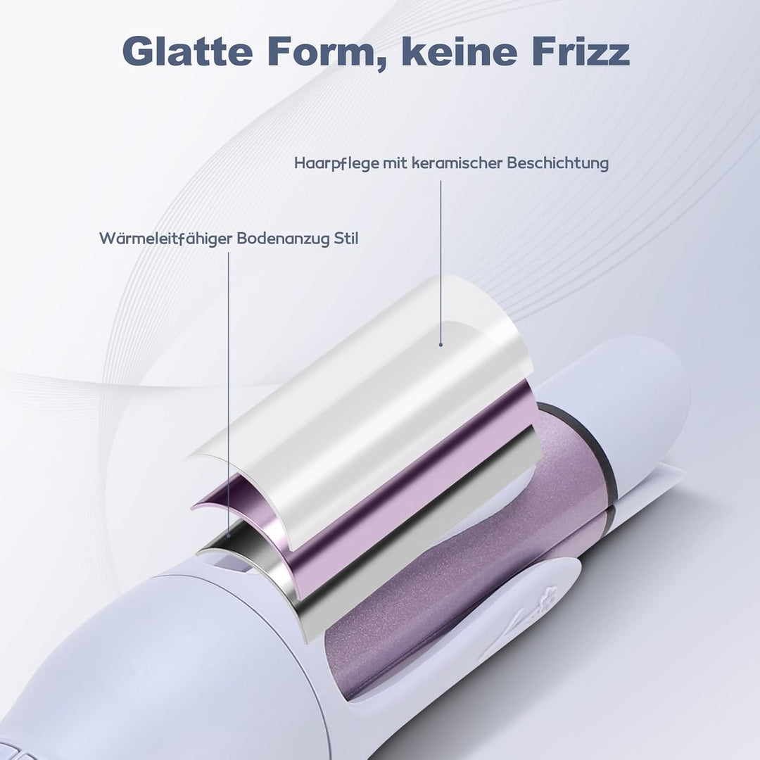 32mm Lockenstab Automatisch, 2 in 1 Lockenstab und Glätteisen mit Keramikbeschichtung, 3 Temp(160℃-2