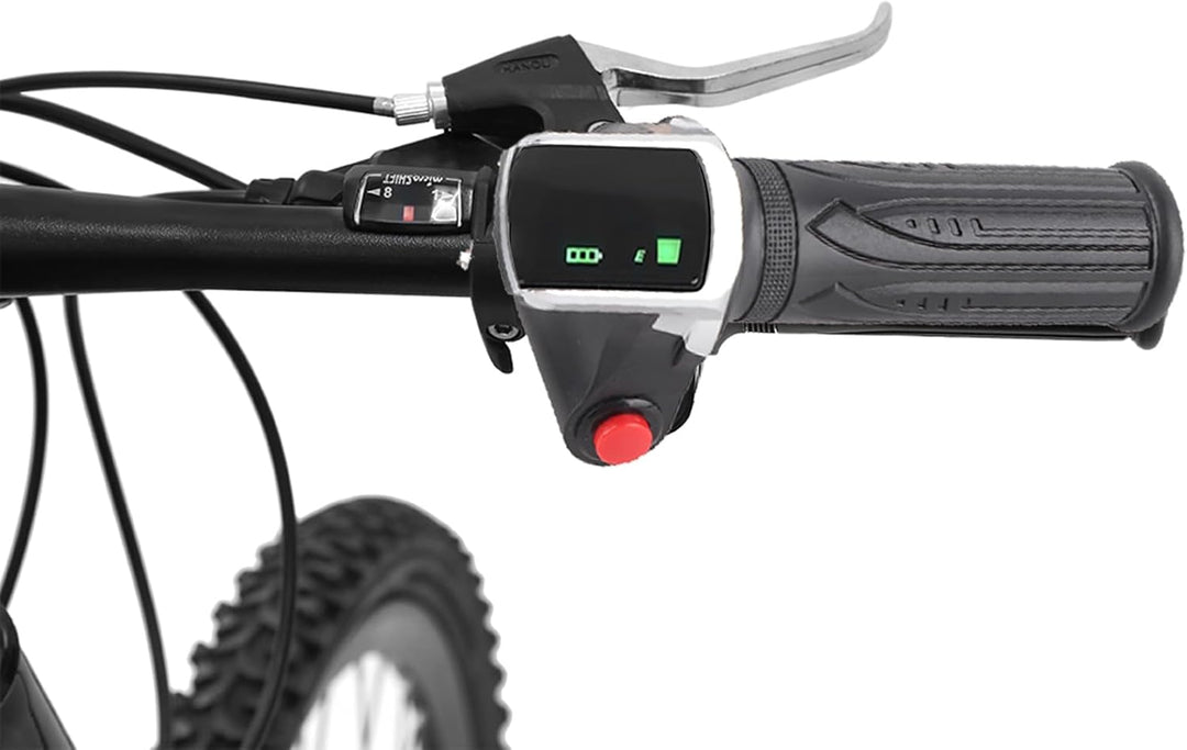 VGEBY 1 Paar Lenkergriff, wasserdicht, LCD-Display, Drehgriffklemme für Elektroautos, Fahrrad, Rolle