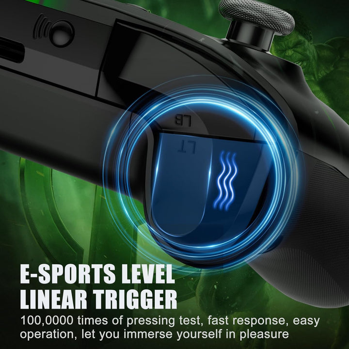 GGiking Wireless Controller für Xbox Series, Xbox One, PC, iOS, Android, mit Grip-Vibration + Trigge