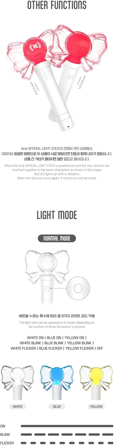 IZNA - OFFICIAL LIGHT STICK + 6 Selfie Photocards Set