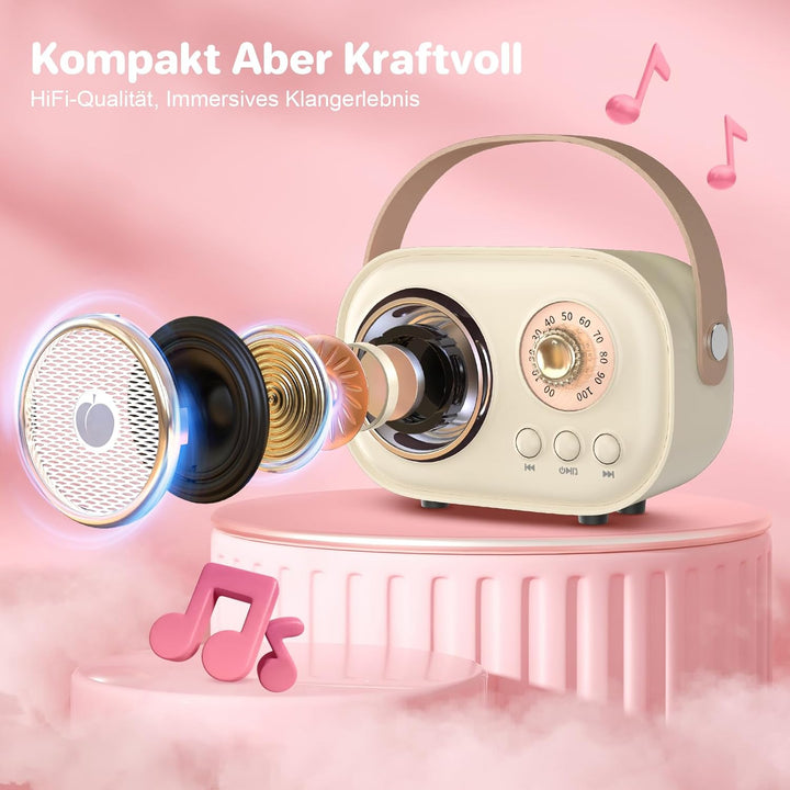 Heetipuk C20 Karaoke Machine for Kids-Yellow
