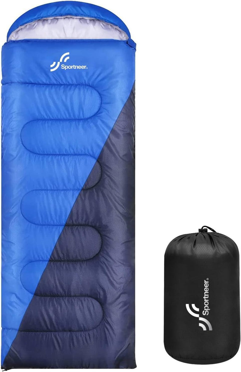 Schlafsack für 3-4 Jahreszeiten: Sportneer Schlafsack Winter Outdoor Sleeping Bag Tragbar Ultraleich