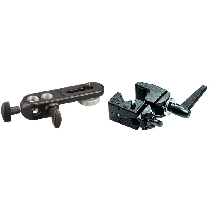 Manfrotto 035 Superclamp Universal Befestigungs-Mechanismus (Aluminium) schwarz & Kamera- / Schirmha