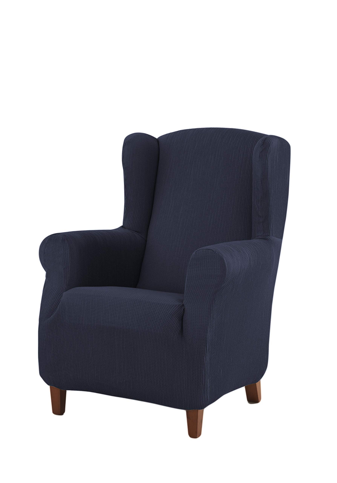 Estoralis Berto - Stretch Husse für Ohrensessel, Grösse 1 Sitzer (Standard), Farbe Marineblau Ohrens