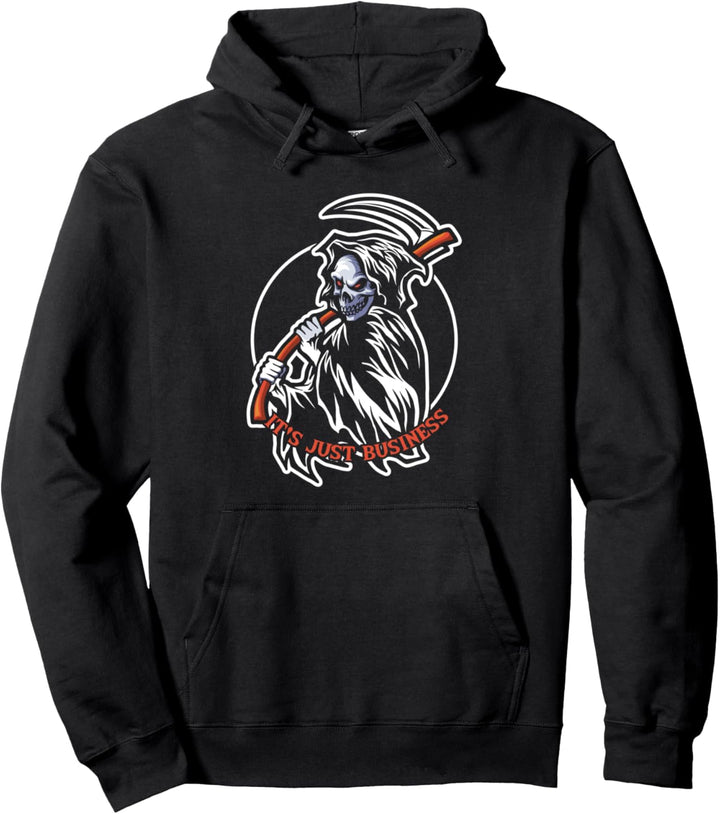 Business Geschäft Bestatter Sensenmann Sense Tod Geschenk Pullover Hoodie