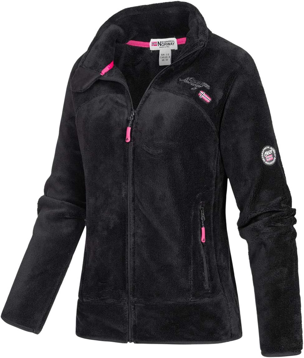Geographical Norway Upaline Lady - Fleecejacke Damen Fine Frauen Warm Fermetur Zip - Jacke Fleece He